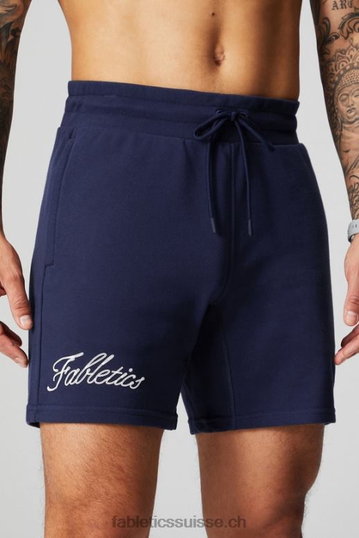 Hommes le short léger incontournable B0B6R3283 chaîne marine profonde Fabletics