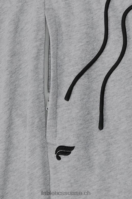 Hommes le short léger incontournable B0B6R3284 gris chiné classique Fabletics