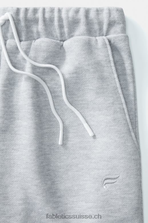Hommes le short léger incontournable B0B6R3286 gris clair chiné Fabletics