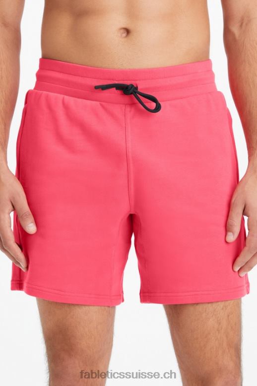 Hommes le short léger incontournable B0B6R3291 rouge magenta Fabletics