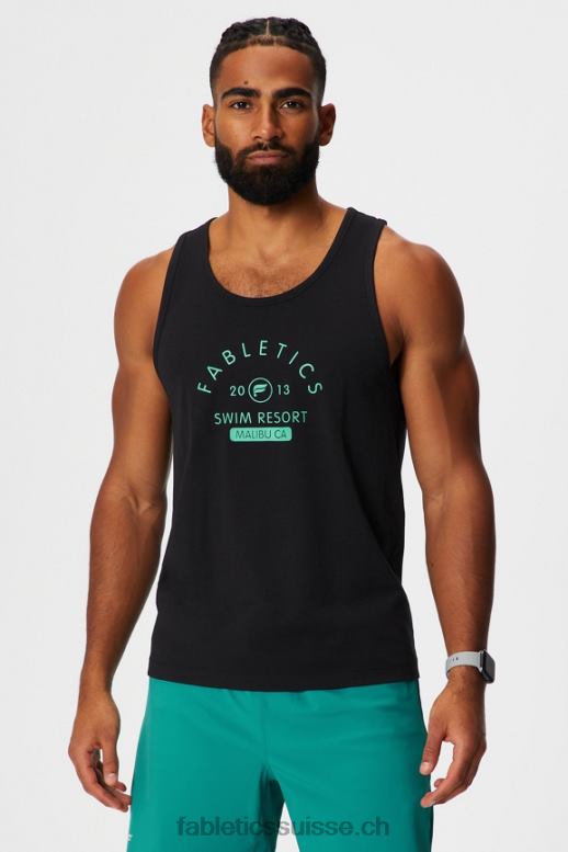 Hommes le réservoir 24-7 B0B6R3378 bain noir Fabletics