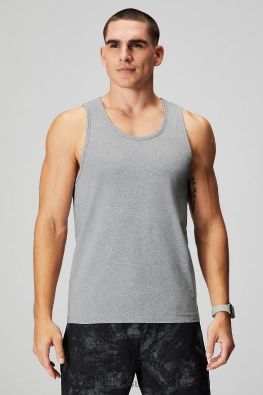 Hommes le réservoir 24-7 B0B6R3380 gris chiné classique Fabletics