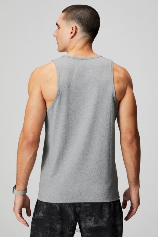Hommes le réservoir 24-7 B0B6R3380 gris chiné classique Fabletics