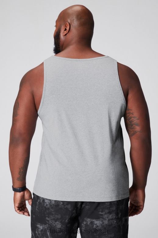Hommes le réservoir 24-7 B0B6R3381 gris chiné classique Fabletics