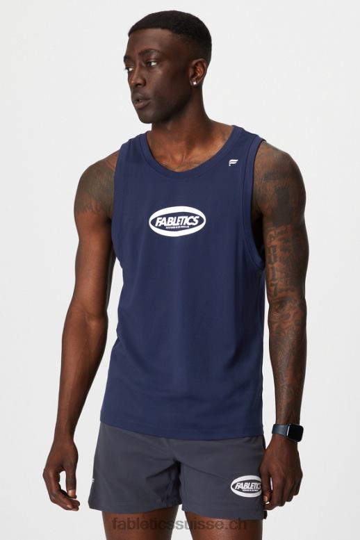 Hommes le réservoir de la journée d'entraînement B0B6R3388 ovale marine Fabletics