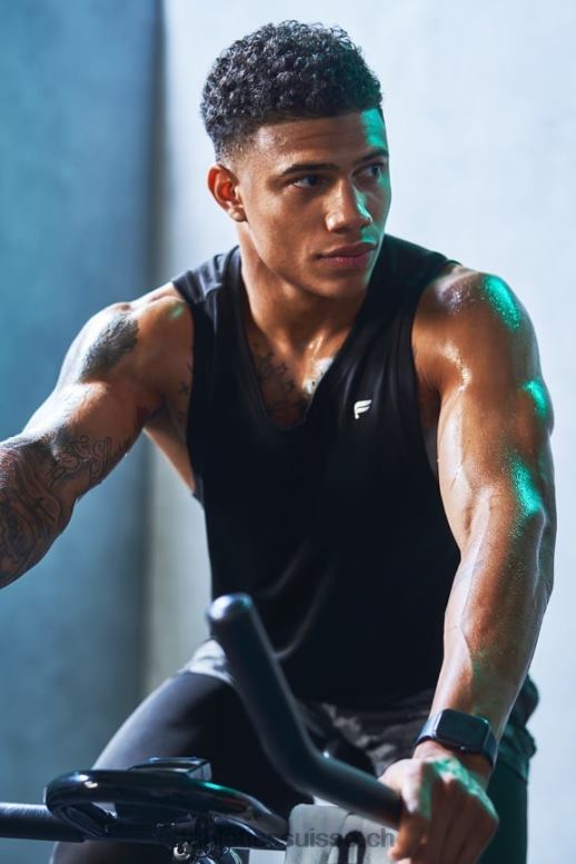 Hommes le réservoir de la journée d'entraînement B0B6R3389 noir Fabletics