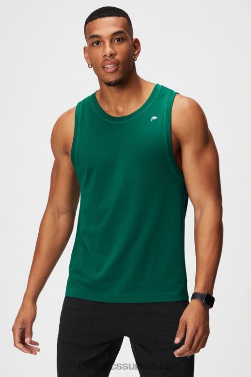 Hommes le réservoir de la journée d'entraînement B0B6R3392 vert de parcours Fabletics
