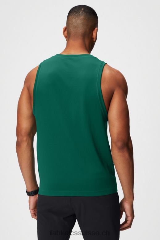 Hommes le réservoir de la journée d\'entraînement B0B6R3392 vert de parcours Fabletics