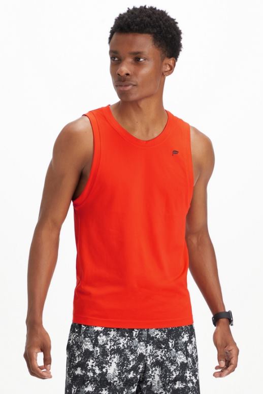 Hommes le réservoir de la journée d'entraînement B0B6R3395 rouge flamboyant explosé Fabletics