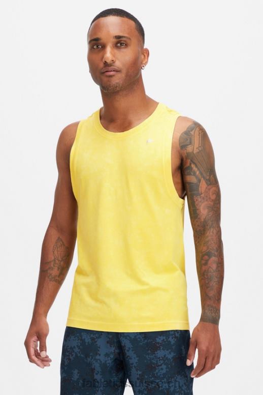 Hommes le réservoir de la journée d'entraînement B0B6R3396 or du désert lavé Fabletics