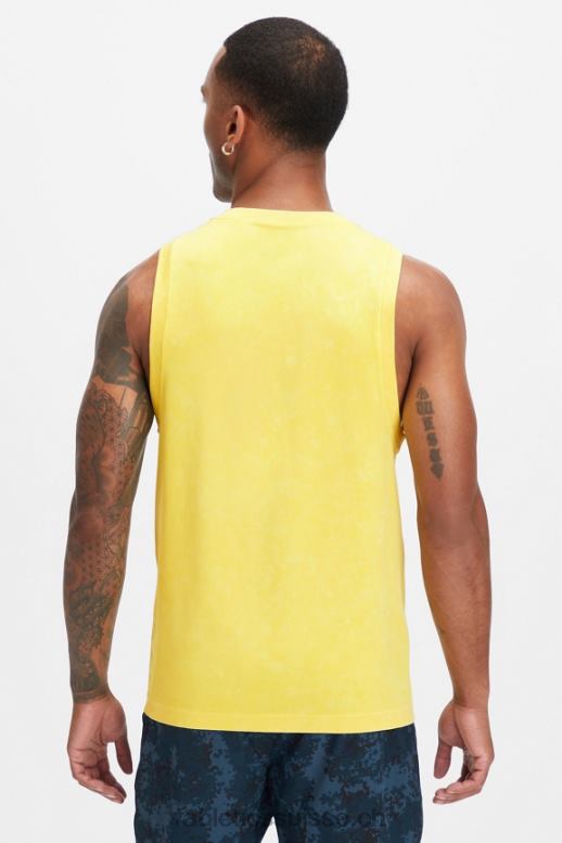 Hommes le réservoir de la journée d\'entraînement B0B6R3396 or du désert lavé Fabletics