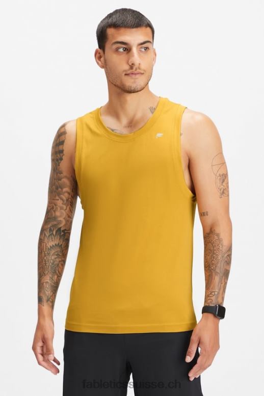 Hommes le réservoir de la journée d'entraînement B0B6R3398 l'or de combat a explosé Fabletics