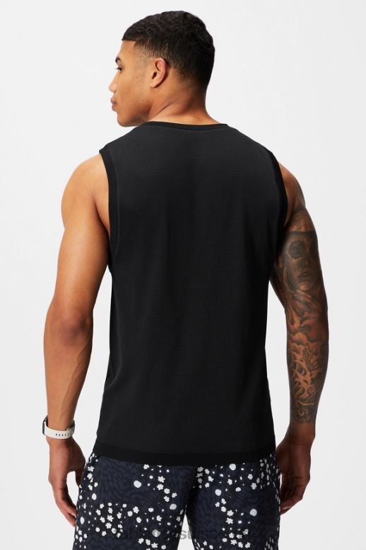 Hommes le réservoir musculaire de la journée d\'entraînement B0B6R3372 noir Fabletics