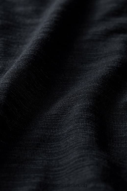 Hommes le t-shirt sans manches au premier rang B0B6R3401 noir Fabletics