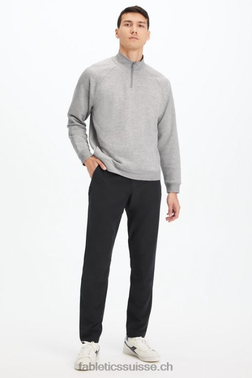 Hommes la fermeture éclair 1/4 légère B0B6R3578 htr gris moyen Fabletics