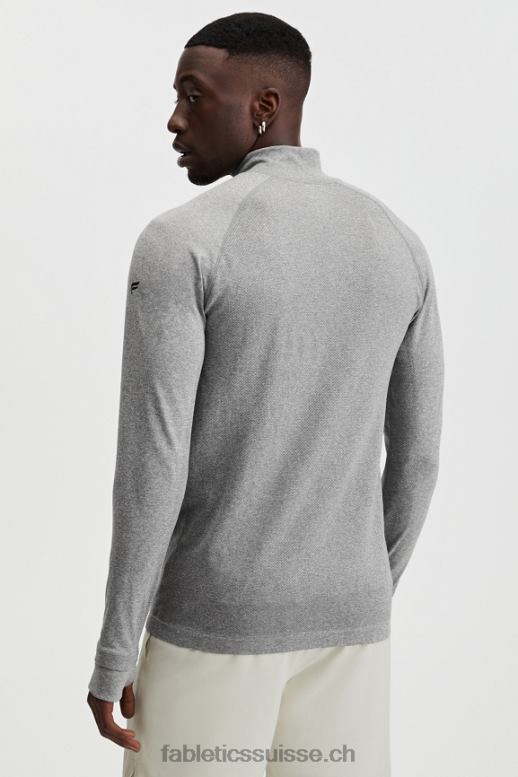 Hommes la journée d\'entrainement 1/4 zip B0B6R3591 htr gris moyen Fabletics