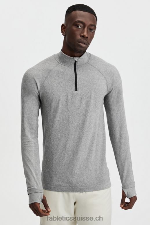 Hommes la journée d\'entrainement 1/4 zip B0B6R3591 htr gris moyen Fabletics