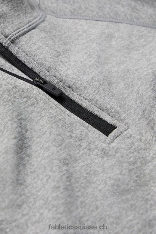 Hommes la journée d\'entrainement 1/4 zip B0B6R3591 htr gris moyen Fabletics