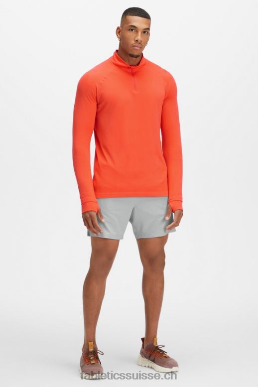 Hommes la journée d\'entrainement 1/4 zip B0B6R3596 flamme brillante Fabletics