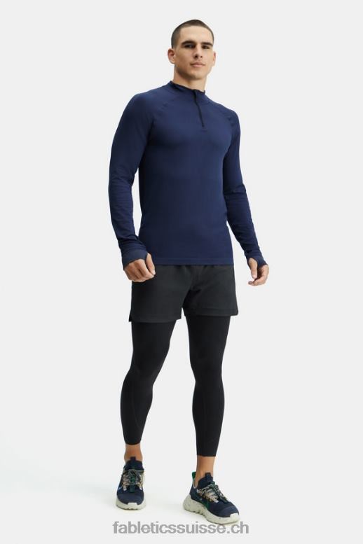 Hommes la journée d\'entrainement 1/4 zip B0B6R3597 marine classique Fabletics