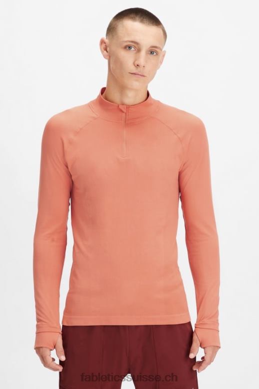 Hommes la journée d'entrainement 1/4 zip B0B6R3601 argile de grès Fabletics
