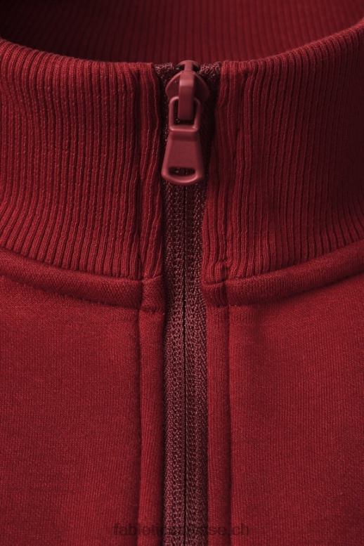 Hommes le go-to 1/4 zip 186 B0B6R3603 rouge adrénaline Fabletics