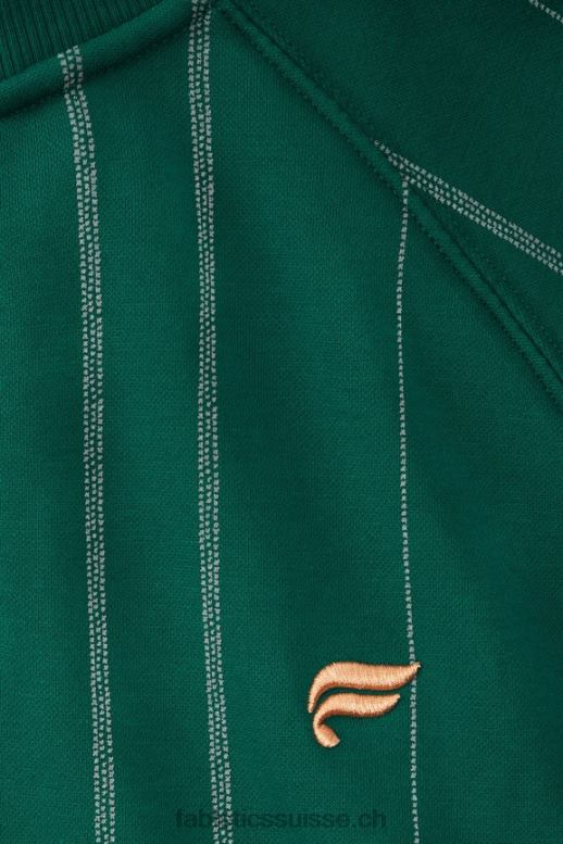 Hommes le go-to 1/4 zip 186 B0B6R3604 bande de texture vert fairway Fabletics