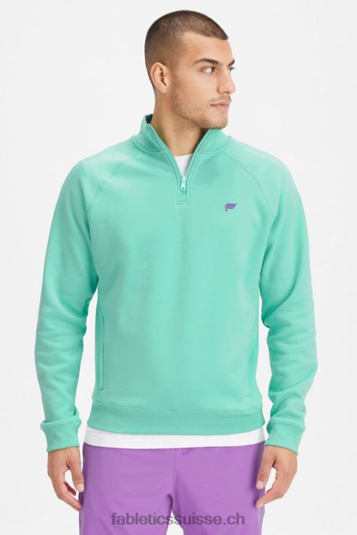 Hommes le go-to 1/4 zip 187 B0B6R3608 brume de menthe Fabletics