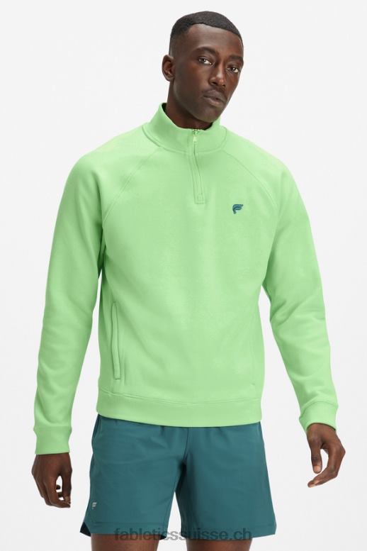 Hommes le go-to 1/4 zip 187 B0B6R3609 wasabi Fabletics