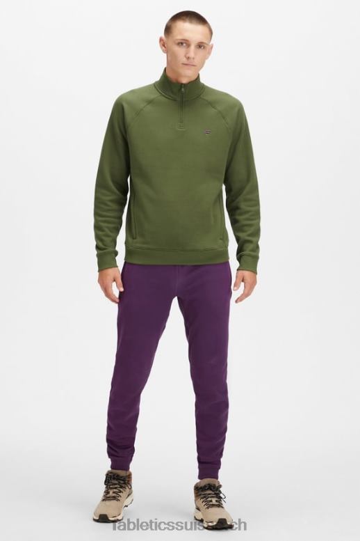 Hommes le go-to 1/4 zip 188 B0B6R3610 mousse noire Fabletics