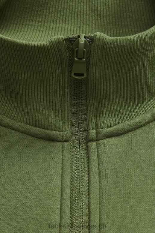 Hommes le go-to 1/4 zip 188 B0B6R3610 mousse noire Fabletics