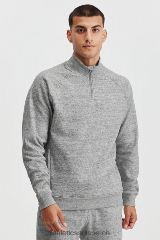 Hommes le go-to 1/4 zip 188 B0B6R3614 htr gris moyen Fabletics