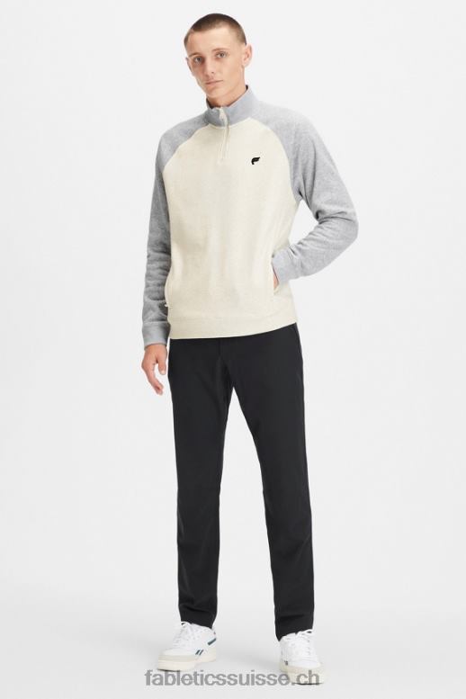 Hommes le go-to 1/4 zip 189 B0B6R3617 os/gris classique chiné Fabletics