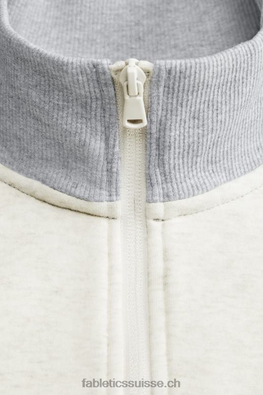 Hommes le go-to 1/4 zip 189 B0B6R3617 os/gris classique chiné Fabletics