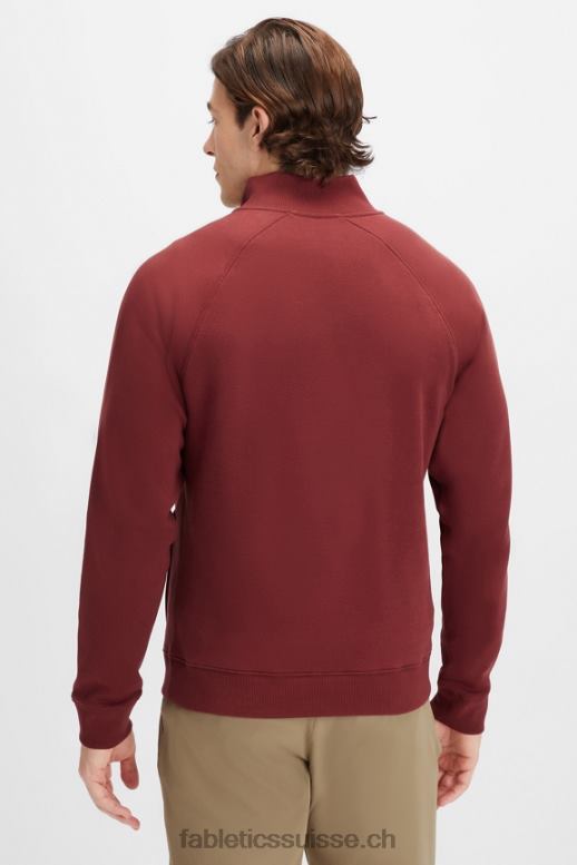 Hommes le go-to 1/4 zip 189 B0B6R3619 sang de boeuf Fabletics