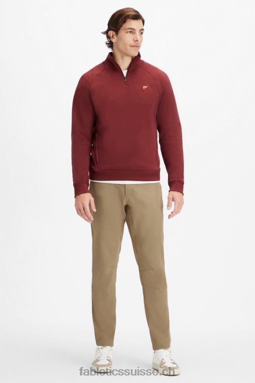Hommes le go-to 1/4 zip 189 B0B6R3619 sang de boeuf Fabletics