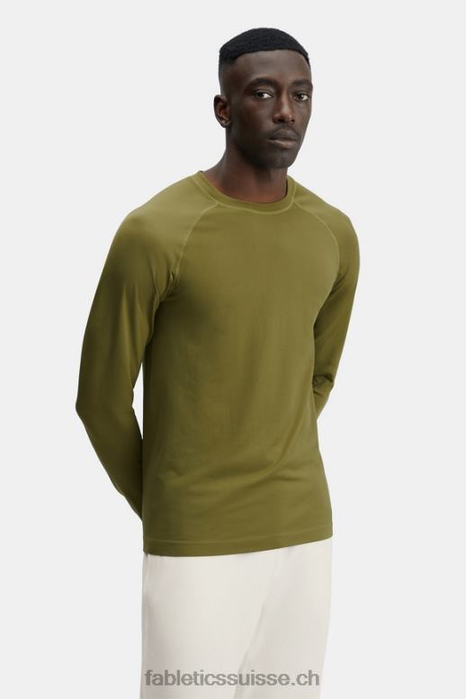 Hommes le t-shirt à manches longues de la journée d'entraînement B0B6R3571 varech Fabletics