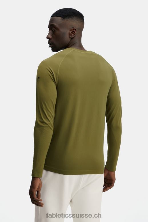 Hommes le t-shirt à manches longues de la journée d\'entraînement B0B6R3571 varech Fabletics