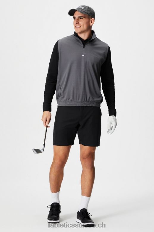 Hommes le tableau de bord à manches longues boutonné B0B6R3579 noir Fabletics