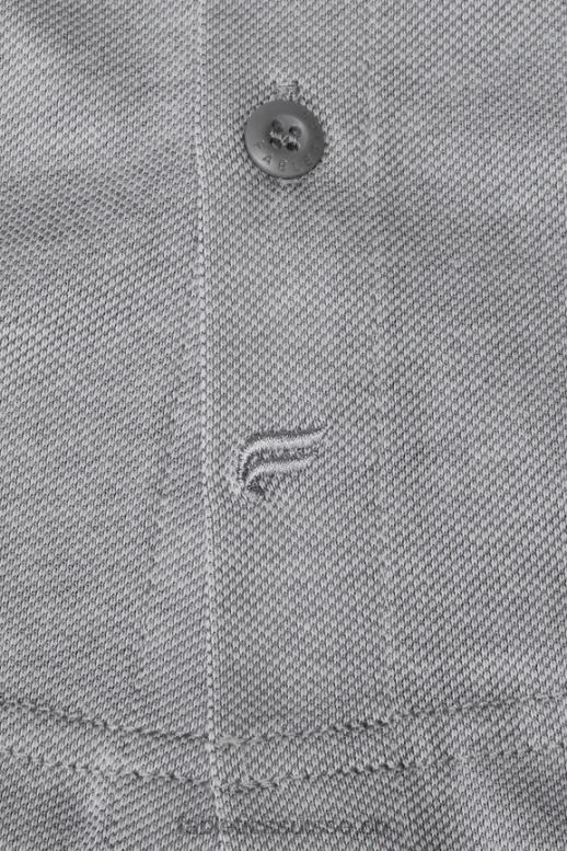 Hommes le tableau de bord à manches longues boutonné B0B6R3584 gris chiné classique Fabletics