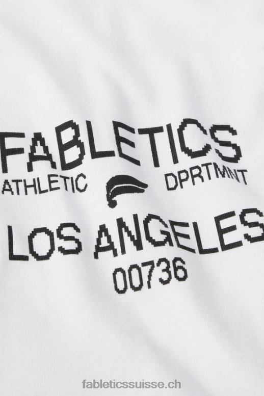 Hommes le tee-shirt r&r ls B0B6R3602 t-shirt blanc Fabletics