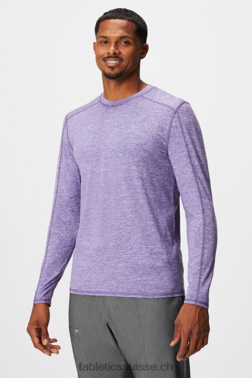 Hommes sous-gommage à manches longues de tous les jours B0B6R3586 bruyère ultraviolette Fabletics