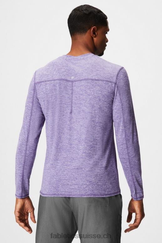 Hommes sous-gommage à manches longues de tous les jours B0B6R3586 bruyère ultraviolette Fabletics
