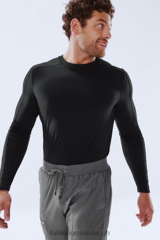 Hommes sous-gommage à manches longues de tous les jours B0B6R3587 noir Fabletics