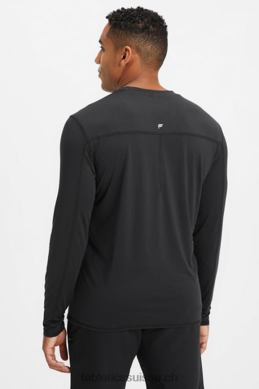 Hommes sous-gommage à manches longues de tous les jours B0B6R3587 noir Fabletics