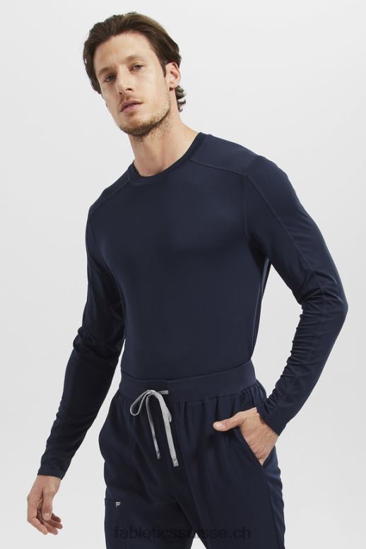 Hommes sous-gommage à manches longues de tous les jours B0B6R3588 marine Fabletics
