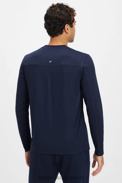 Hommes sous-gommage à manches longues de tous les jours B0B6R3588 marine Fabletics