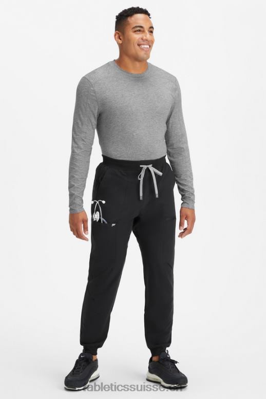 Hommes sous-gommage à manches longues de tous les jours B0B6R3589 gris chiné Fabletics