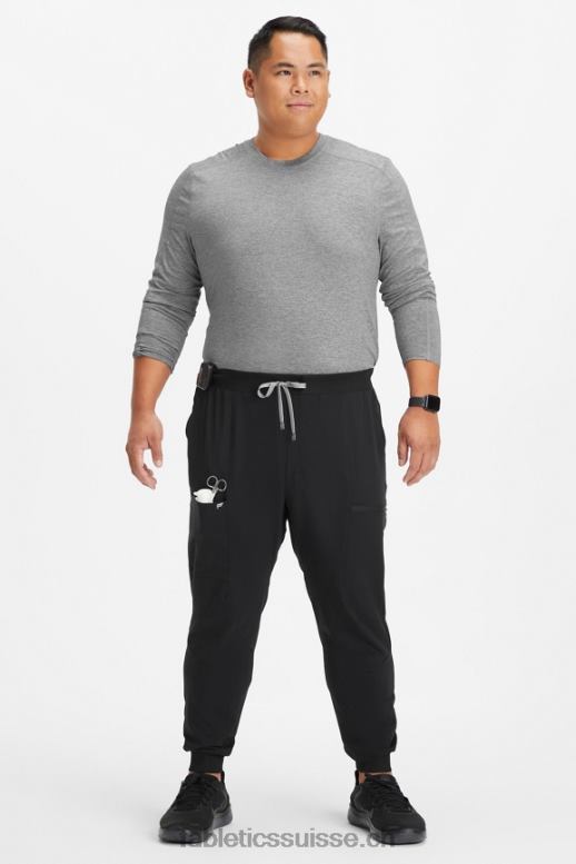 Hommes sous-gommage à manches longues de tous les jours B0B6R3590 gris chiné Fabletics