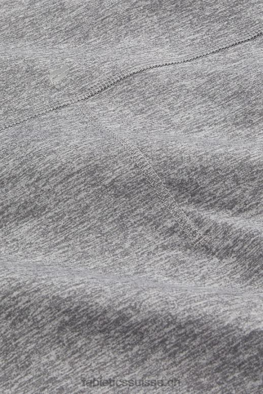 Hommes sous-gommage à manches longues de tous les jours B0B6R3590 gris chiné Fabletics